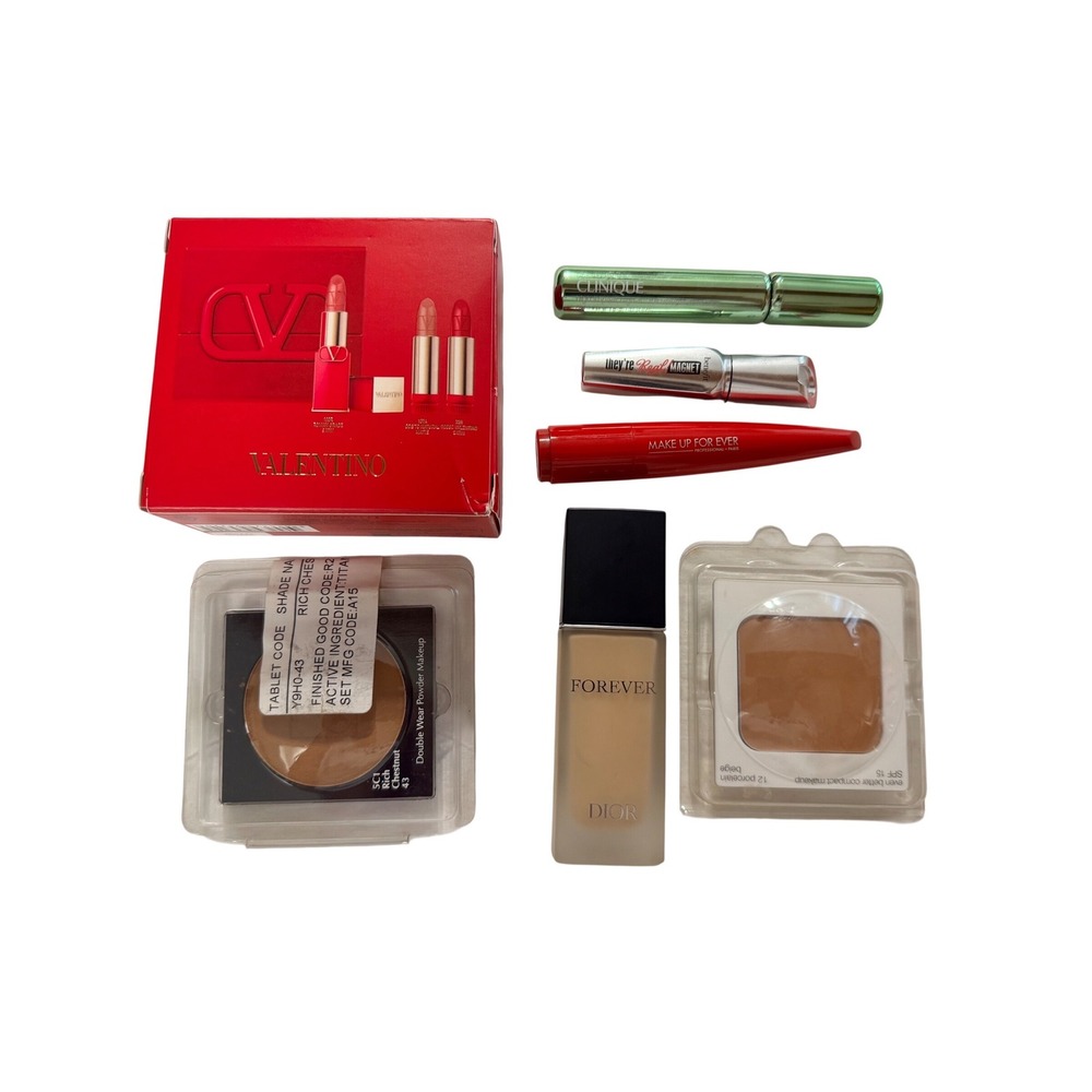Designer Makeup Bundle 7pc Dior Valentino Clinique Benefit Estee Lauder‎ MUFE
